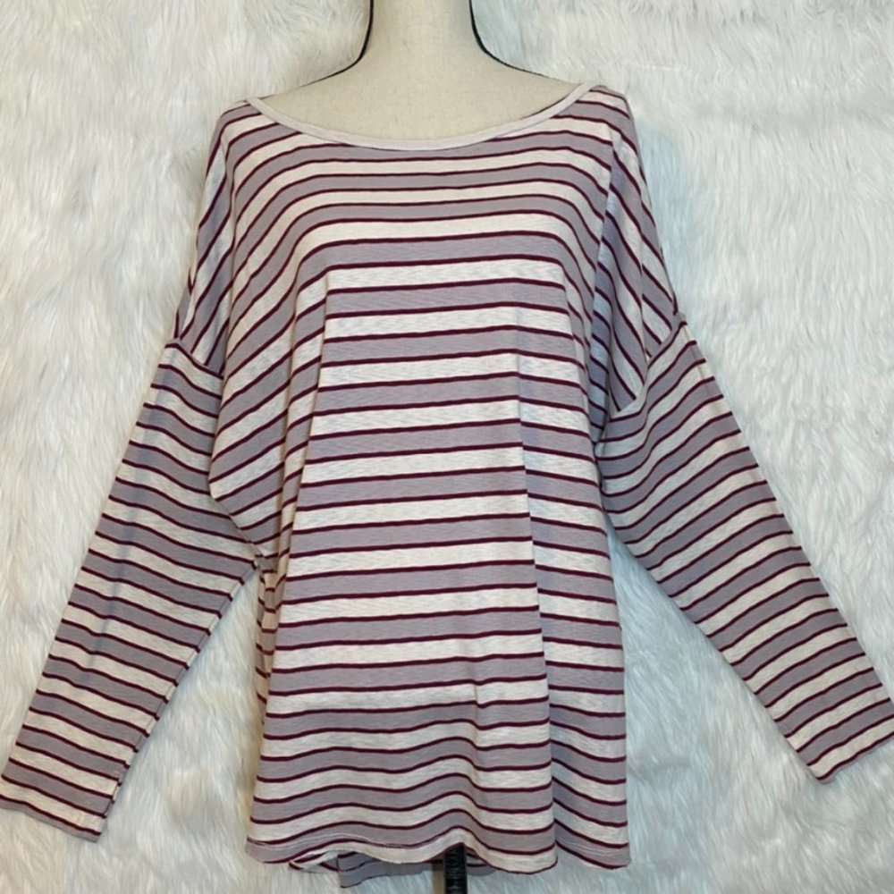 True Craft Striped Long Sleeve T-Shirt Size 2X NEW